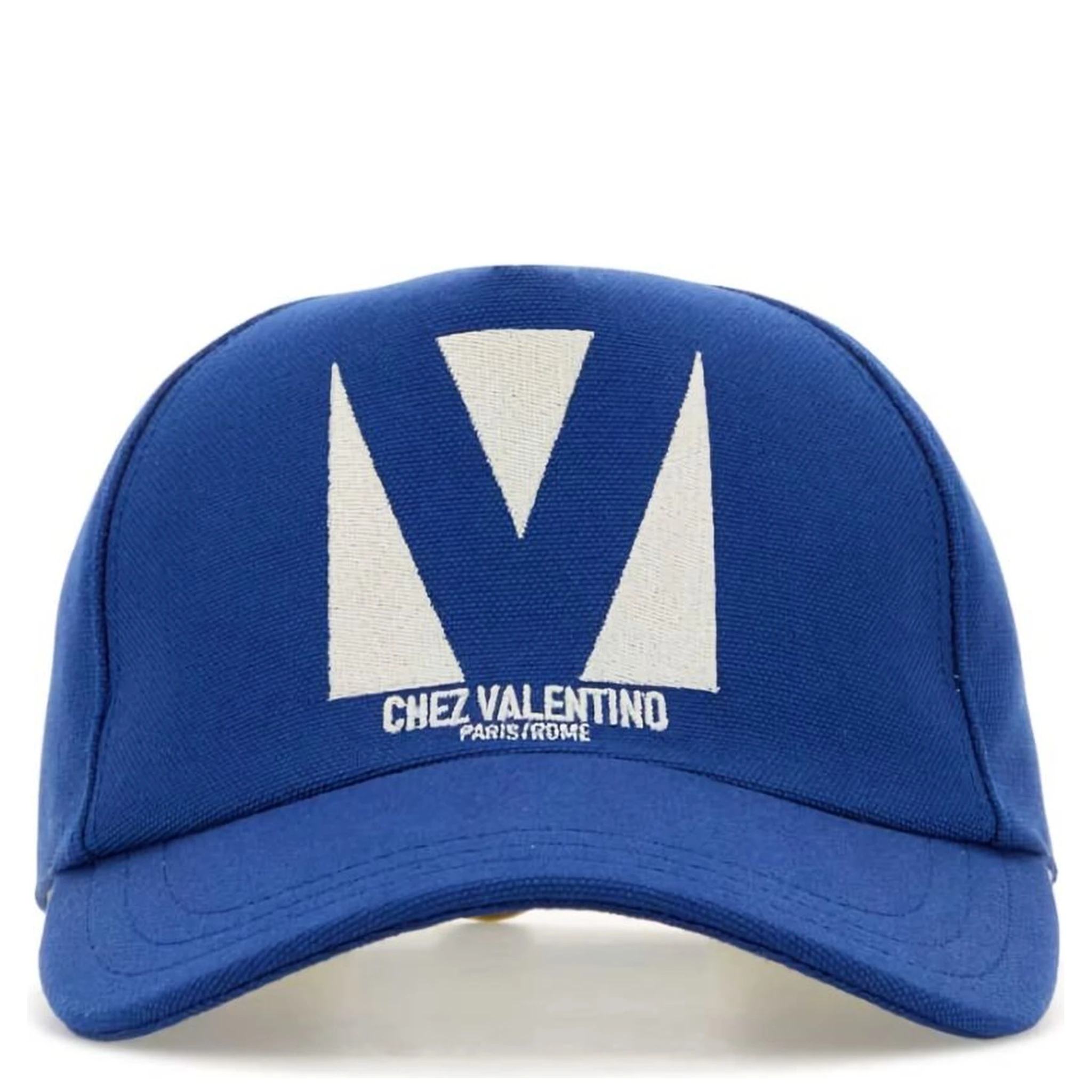 Electric Blue Cotton Baseball Cap