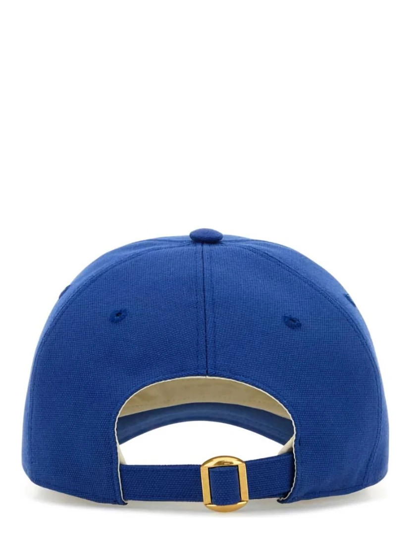 Electric Blue Cotton Baseball Cap
