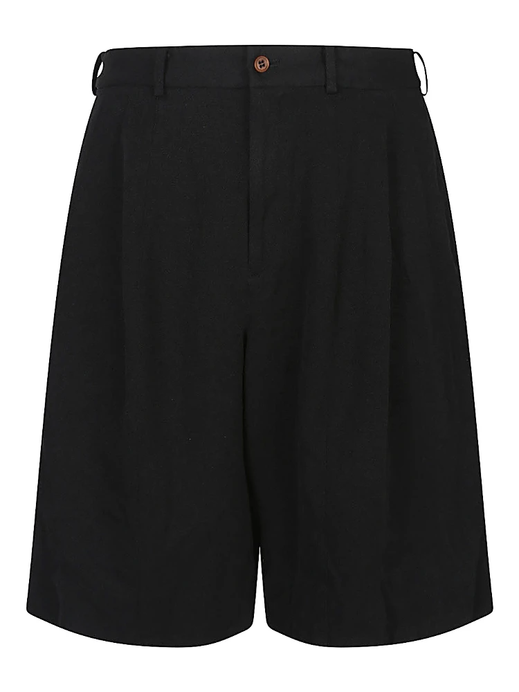 Garment Dyed Gabardine Shorts