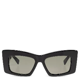 Square-frame Sunglasses In Black