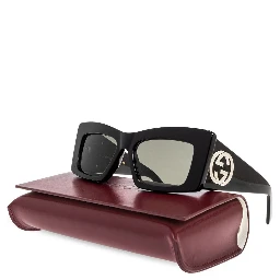 Square-frame Sunglasses In Black