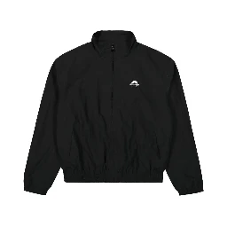 Black Recycled Nylon Track Jacket In Bk99 Black
