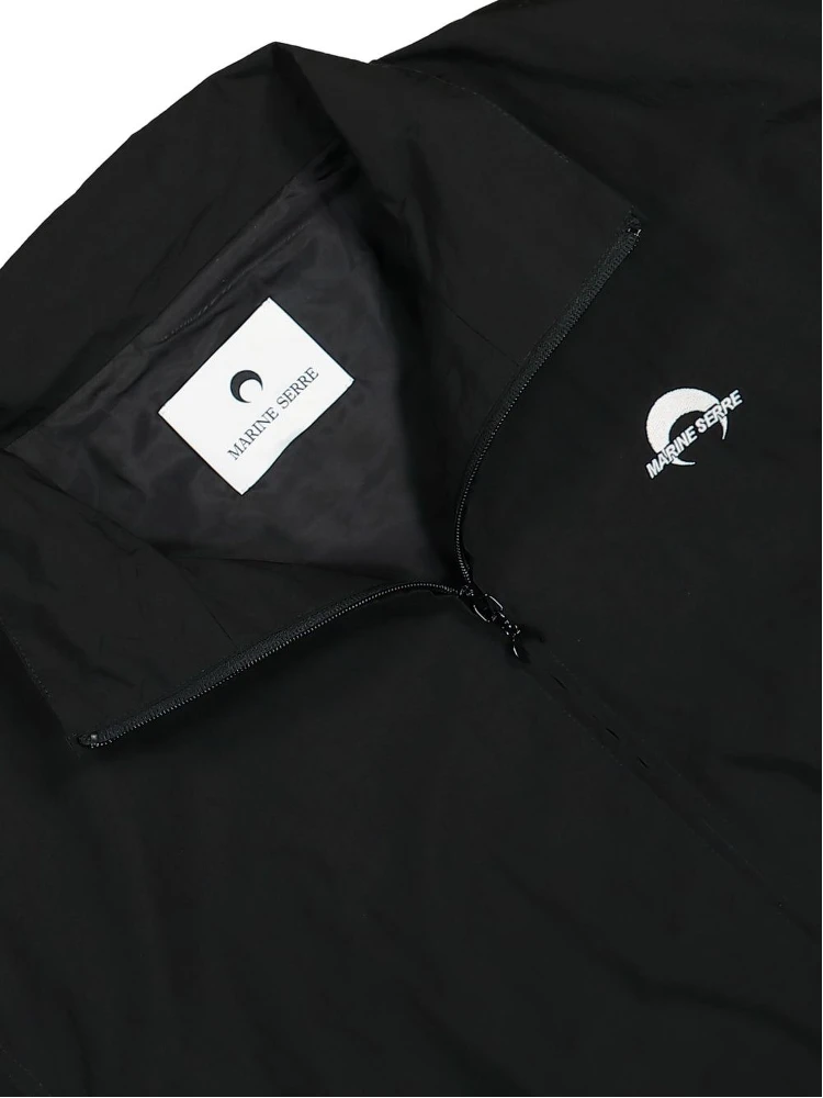 Black Recycled Nylon Track Jacket In Bk99 Black alternative