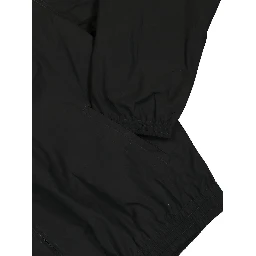 Black Recycled Nylon Track Jacket In Bk99 Black