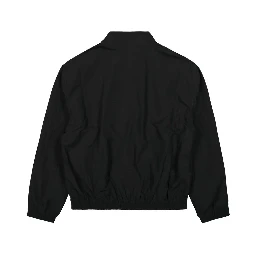 Black Recycled Nylon Track Jacket In Bk99 Black