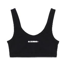 JIL SANDER LOGO-PRINT BIKINI TOP