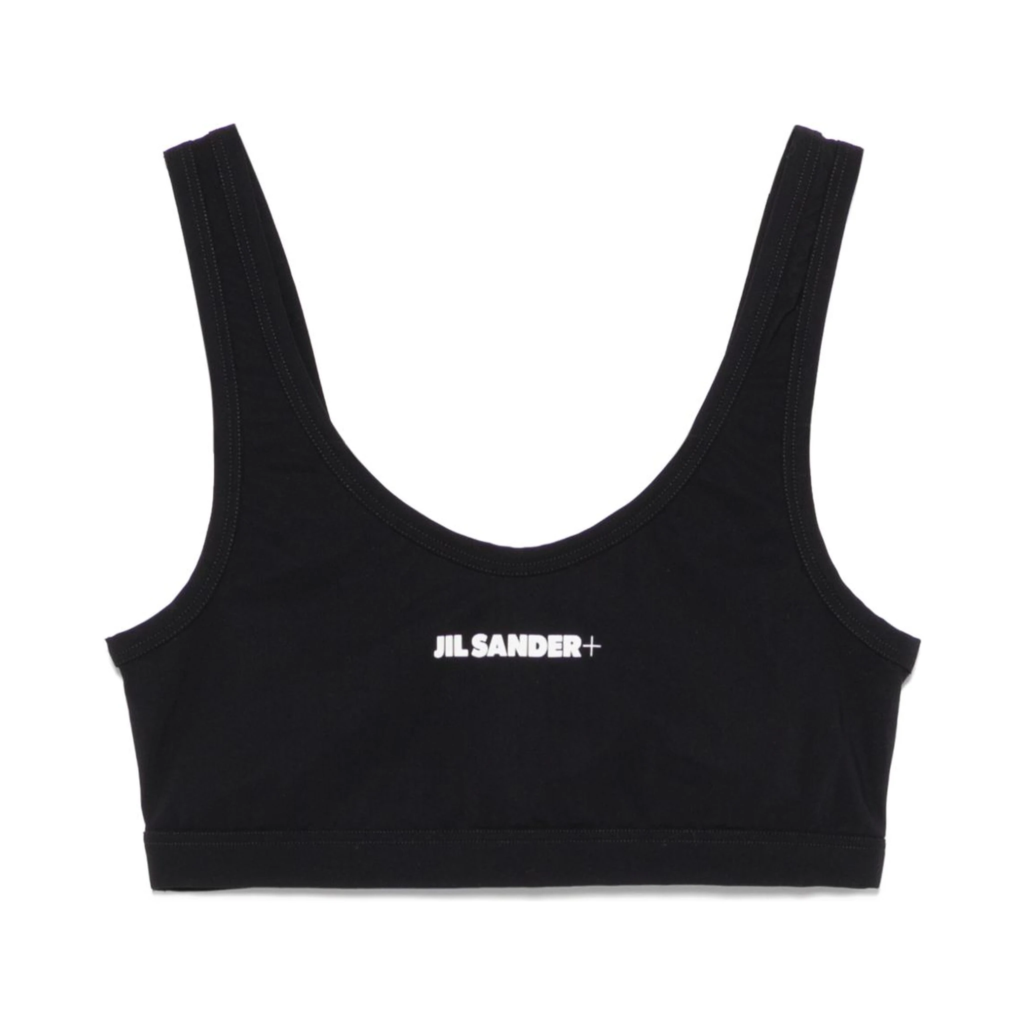 JIL SANDER LOGO-PRINT BIKINI TOP