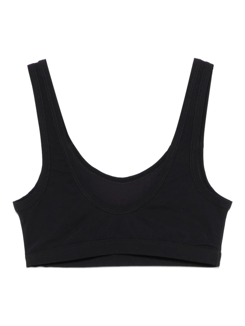 JIL SANDER LOGO-PRINT BIKINI TOP