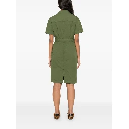 Woolrich Button Detailed Belted Dress