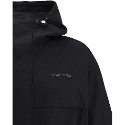 Black Cotton Shell Jacket