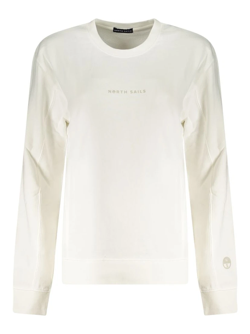 White Cotton Sweatshirt