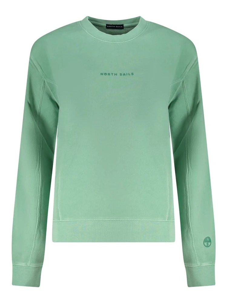 Green Cotton Sweatshirt