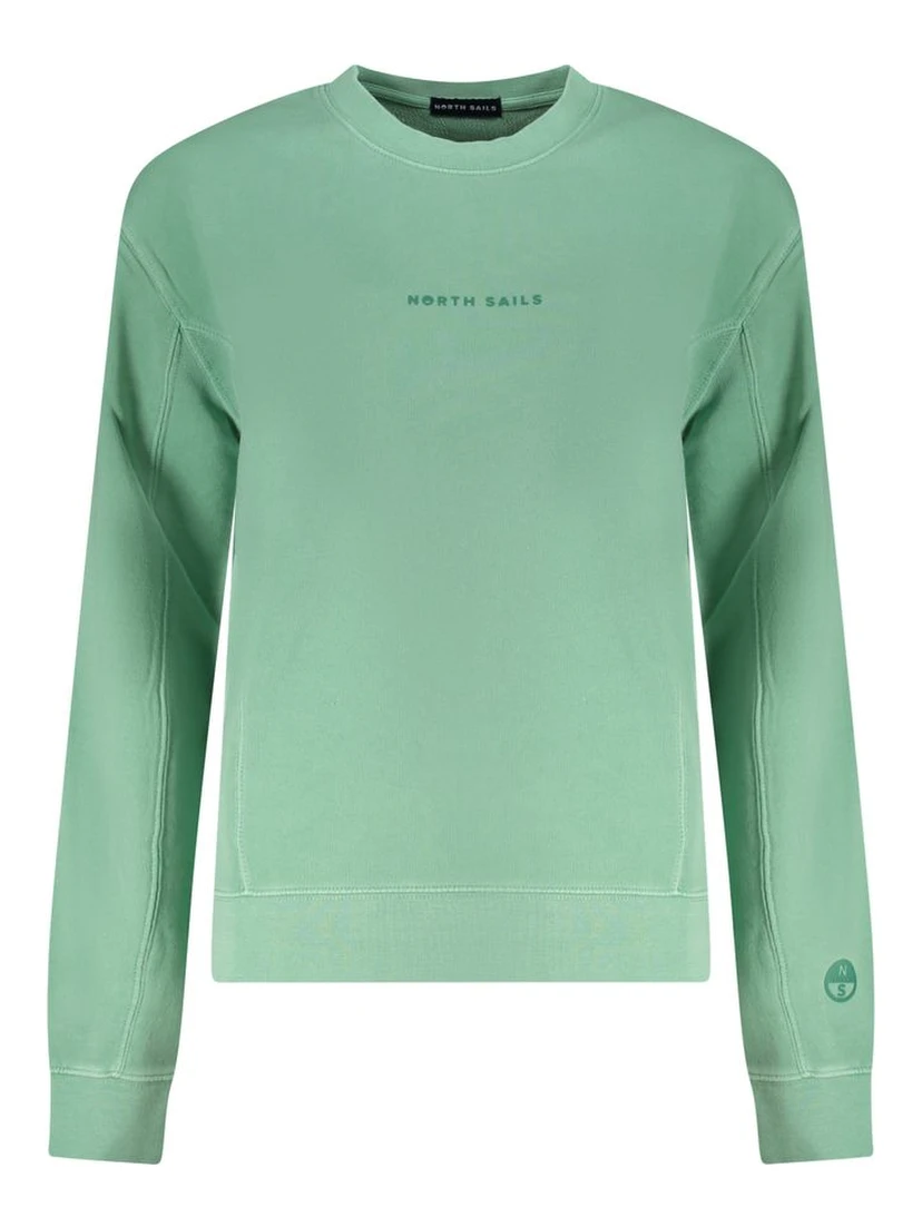 Green Cotton Sweatshirt