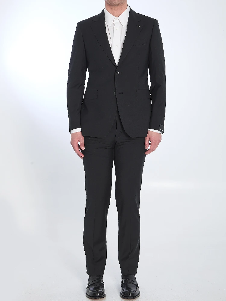 Virgin wool two-piece suit