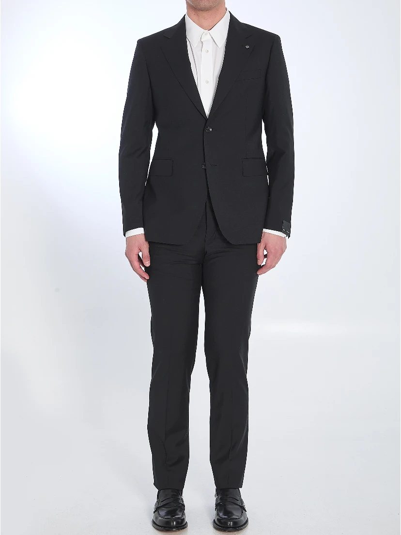 Virgin wool two-piece suit