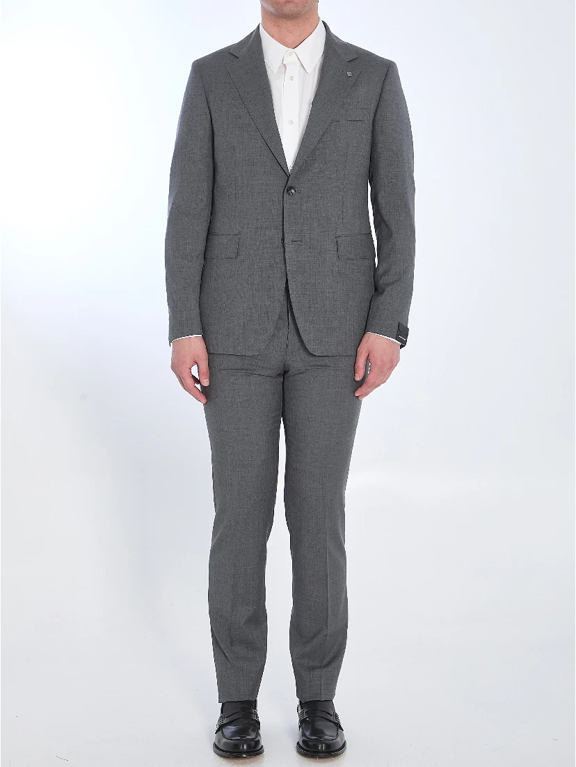 Virgin wool two-piece suit