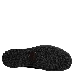 Black Pony Style Leather Mid Calf Boots Shoes