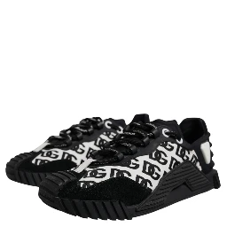 Black Logo Lace Up Low Top NS1 Sneakers Shoes