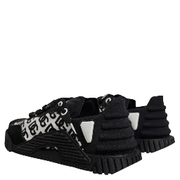 Black Logo Lace Up Low Top NS1 Sneakers Shoes