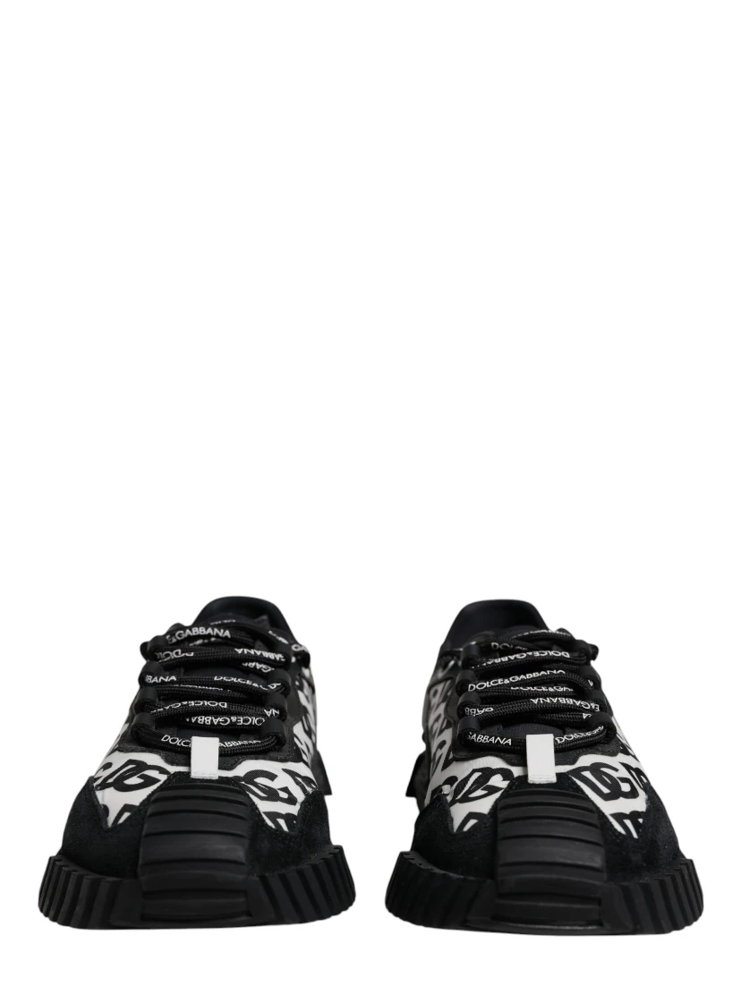 Black Logo Lace Up Low Top NS1 Sneakers Shoes