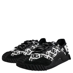 Black Logo Lace Up Low Top NS1 Sneakers Shoes