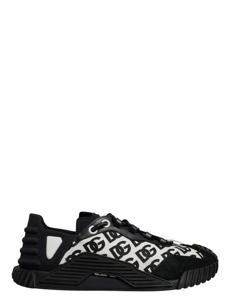 Black Logo Lace Up Low Top NS1 Sneakers Shoes