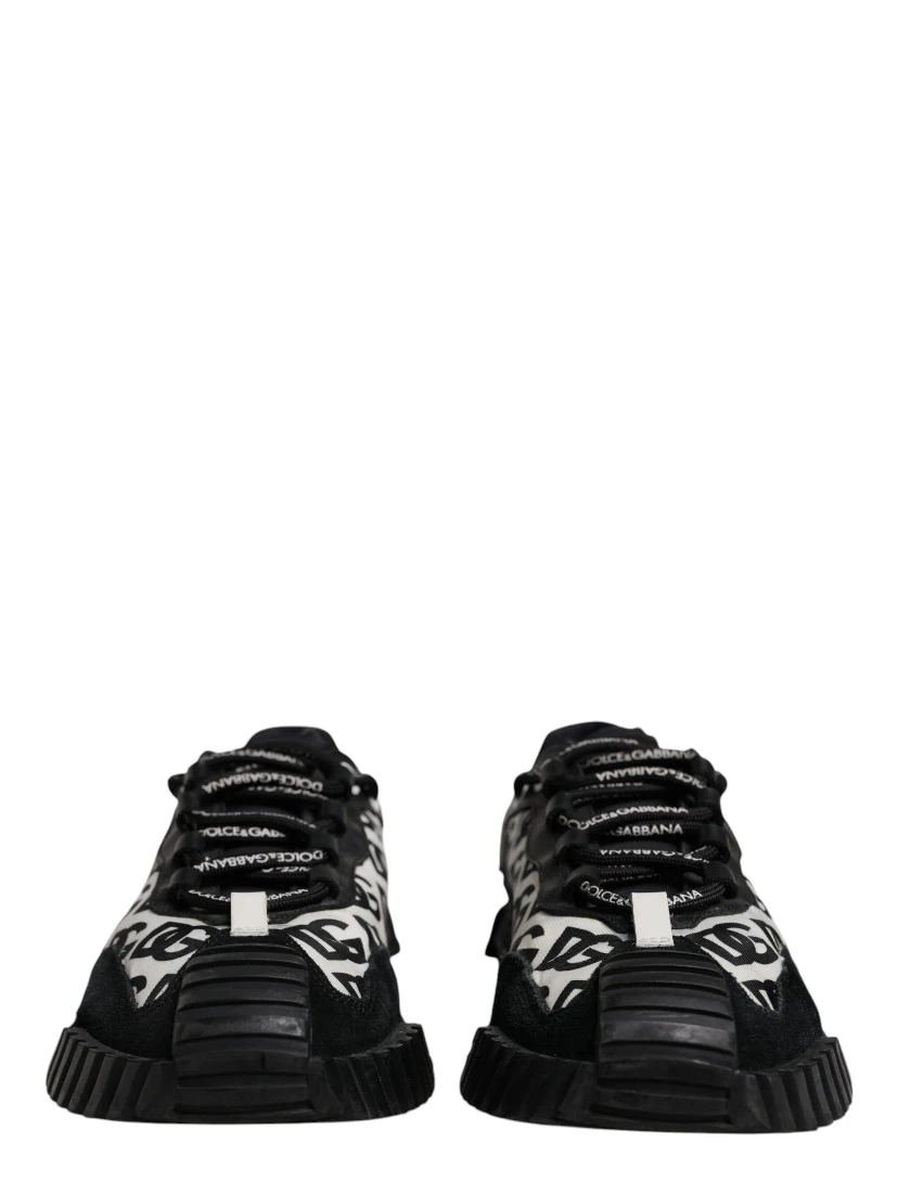 Black Logo Lace Up Low Top NS1 Sneakers Shoes