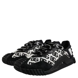Black Logo Lace Up Low Top NS1 Sneakers Shoes