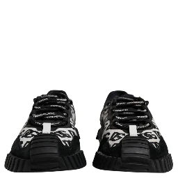 Black Logo Lace Up Low Top NS1 Sneakers Shoes