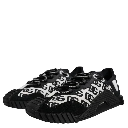 Black Logo Lace Up Low Top NS1 Sneakers Shoes