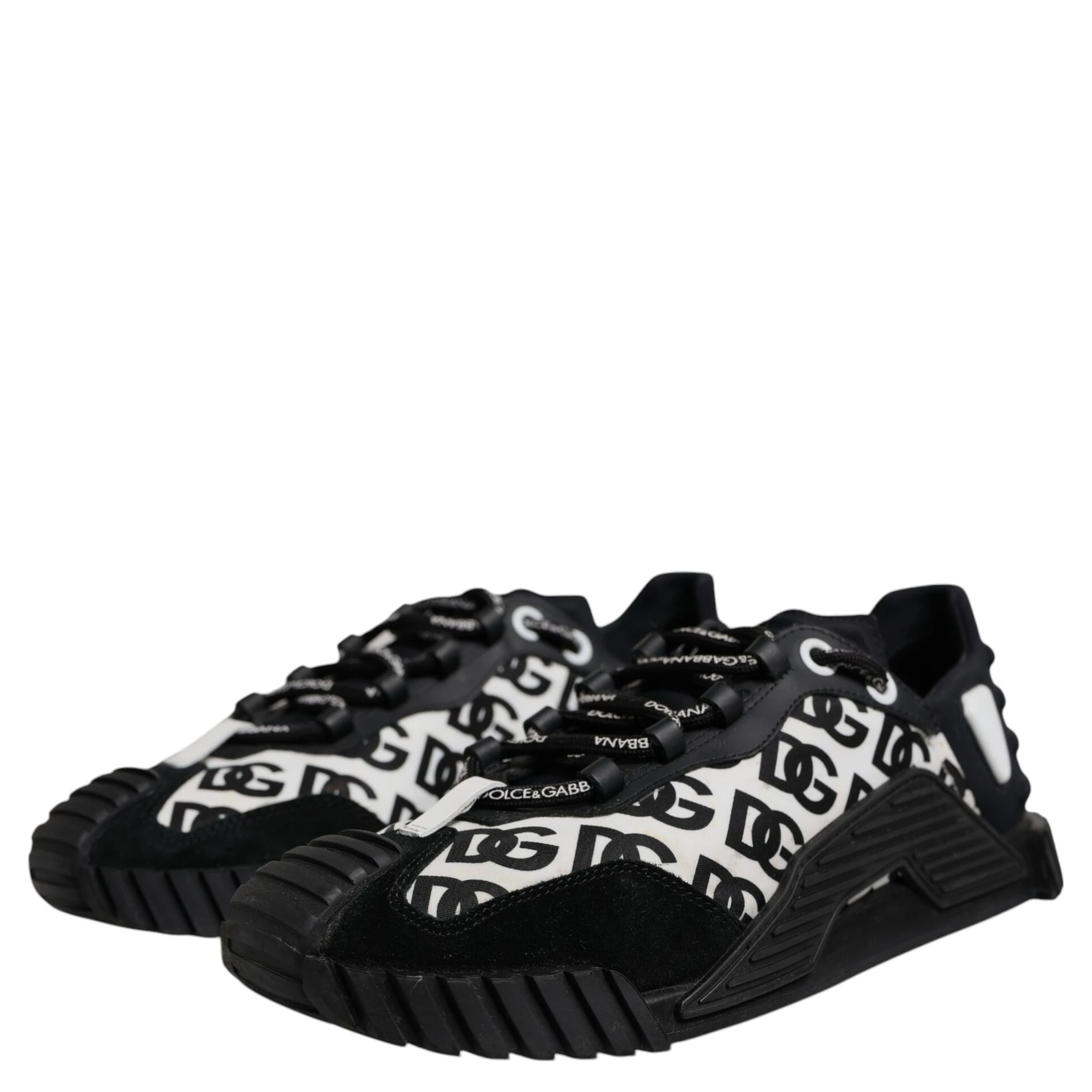 Black Logo Lace Up Low Top NS1 Sneakers Shoes