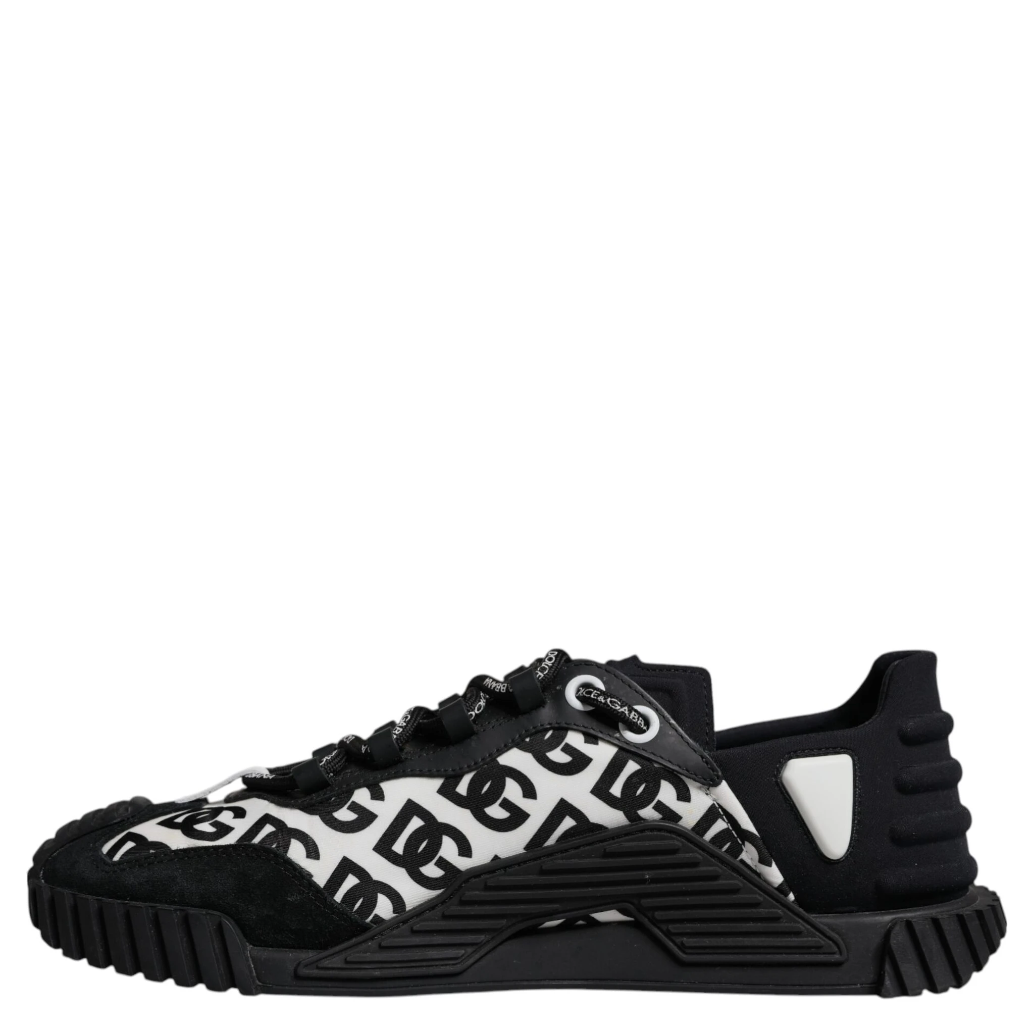 Black Logo Lace Up Low Top NS1 Sneakers Shoes