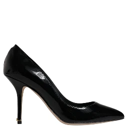 Black Patent Leather High Heels Pumps Shoes