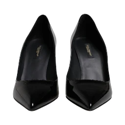 Black Patent Leather High Heels Pumps Shoes