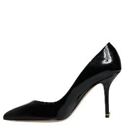 Black Patent Leather High Heels Pumps Shoes