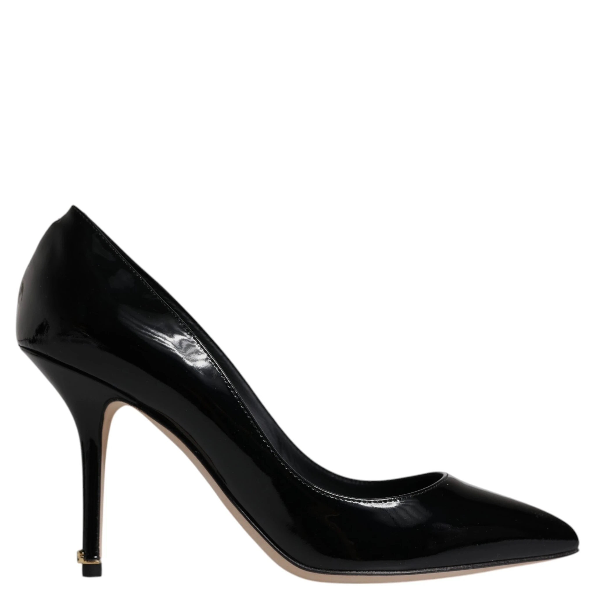 Black Patent Leather High Heels Pumps Shoes