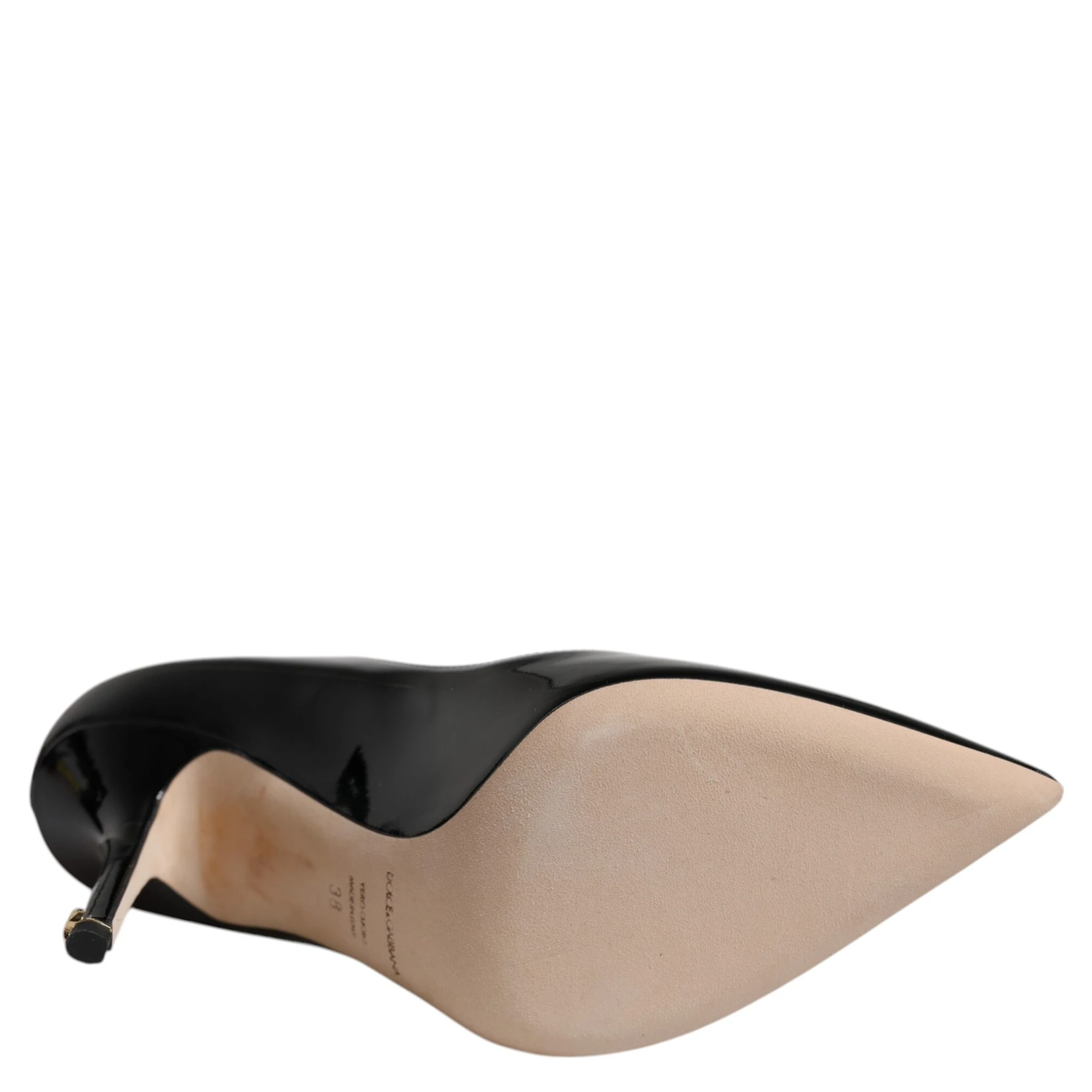 Black Patent Leather High Heels Pumps Shoes