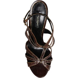 Bordeaux Ankle Strap Heels Sandals Shoes