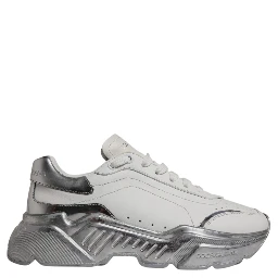 White Silver Daymaster Low Top Sneaker Shoes