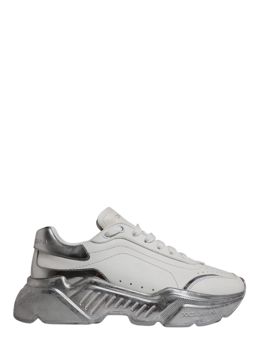 White Silver Daymaster Low Top Sneaker Shoes