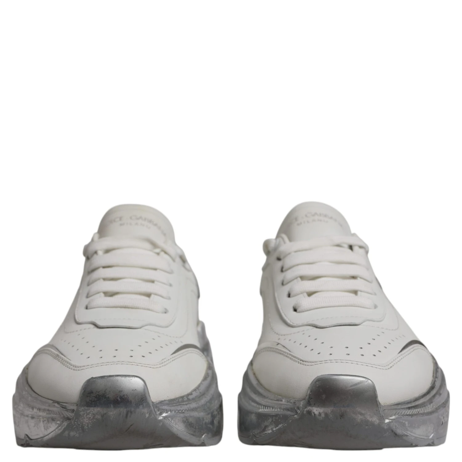 White Silver Daymaster Low Top Sneaker Shoes