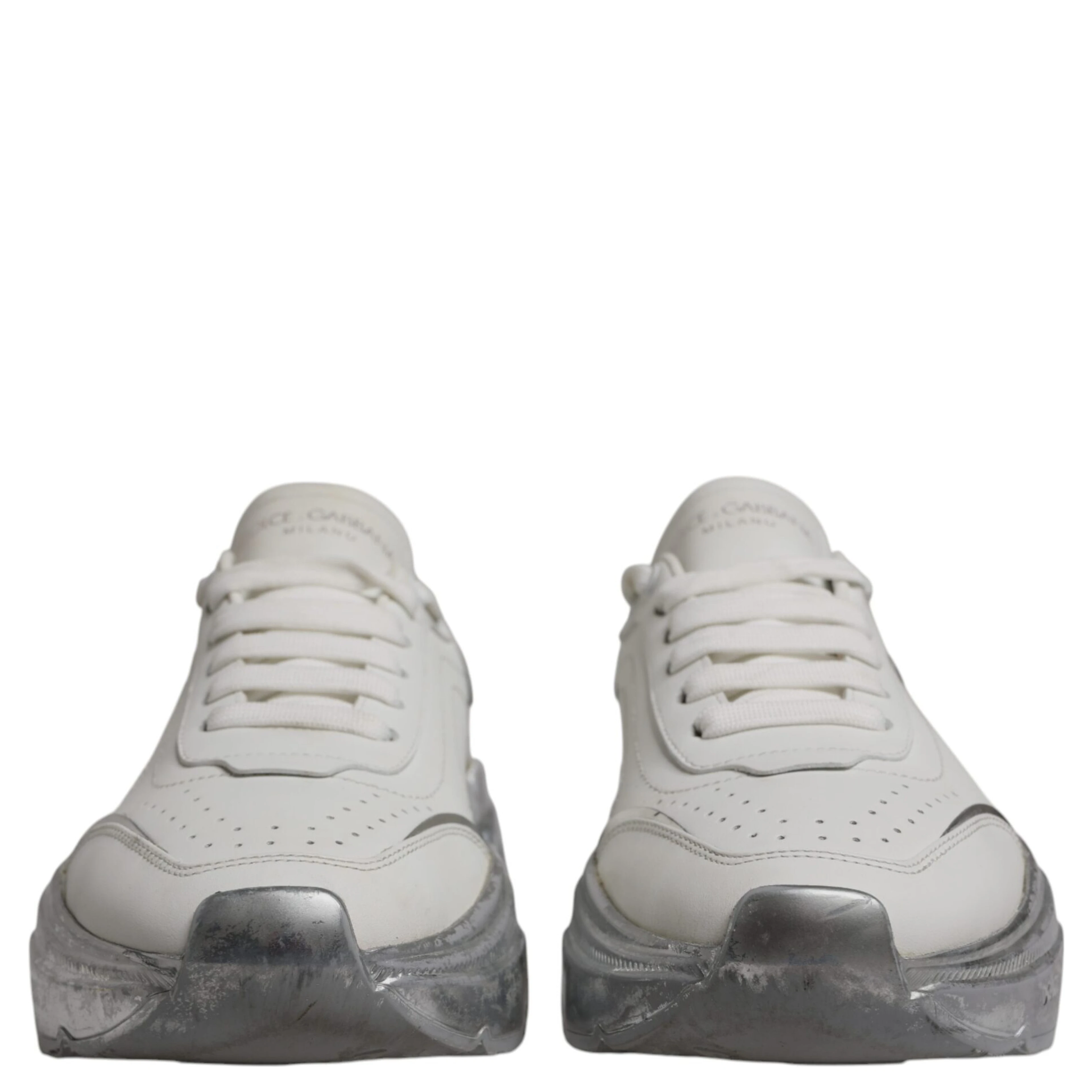 White Silver Daymaster Low Top Sneaker Shoes