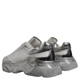 White Silver Daymaster Low Top Sneaker Shoes