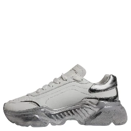 White Silver Daymaster Low Top Sneaker Shoes