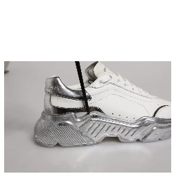 White Silver Daymaster Low Top Sneaker Shoes