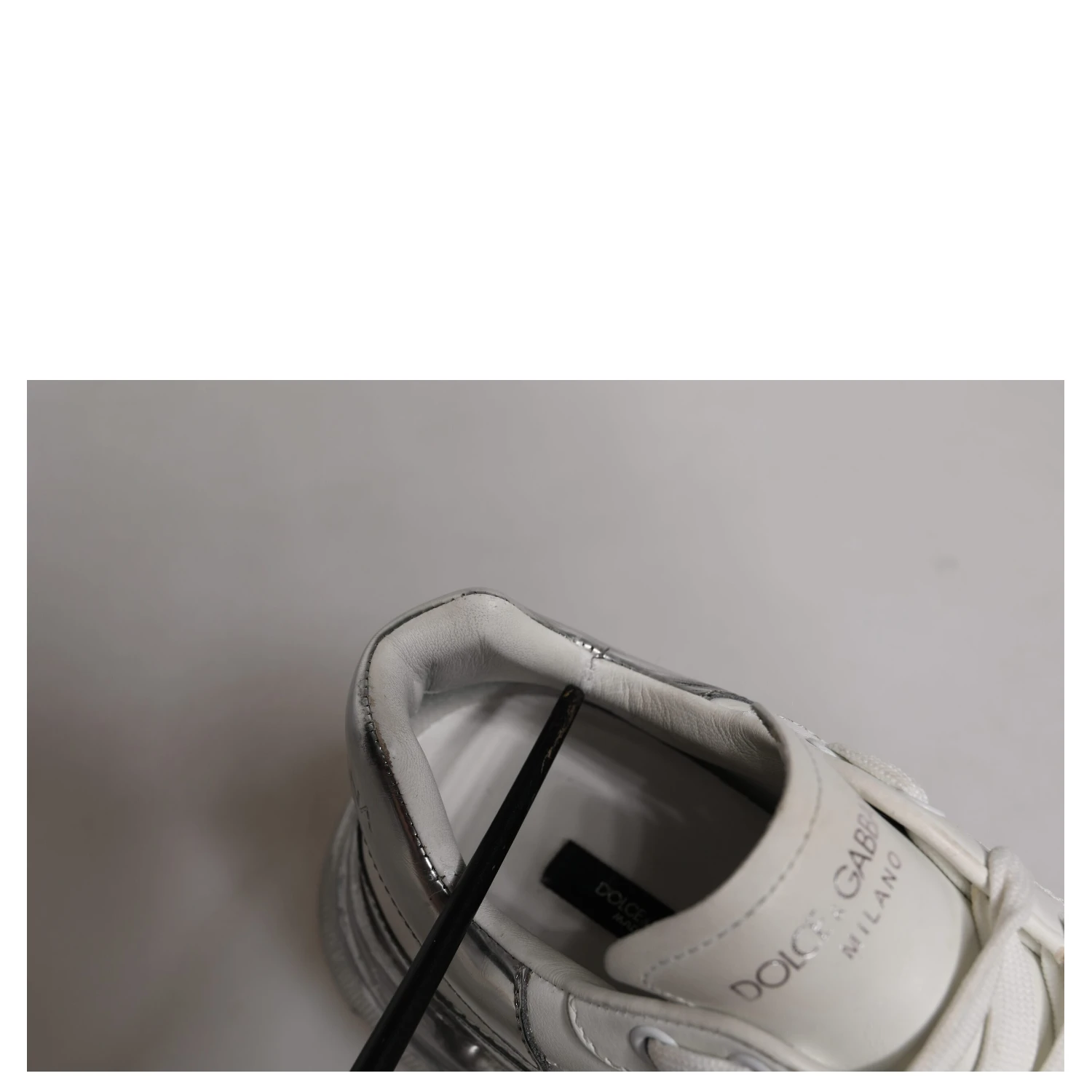 White Silver Daymaster Low Top Sneaker Shoes