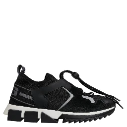 Black Mesh Sorrento Trekking Sneakers Shoes