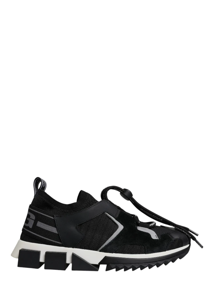 Black Mesh Sorrento Trekking Sneakers Shoes