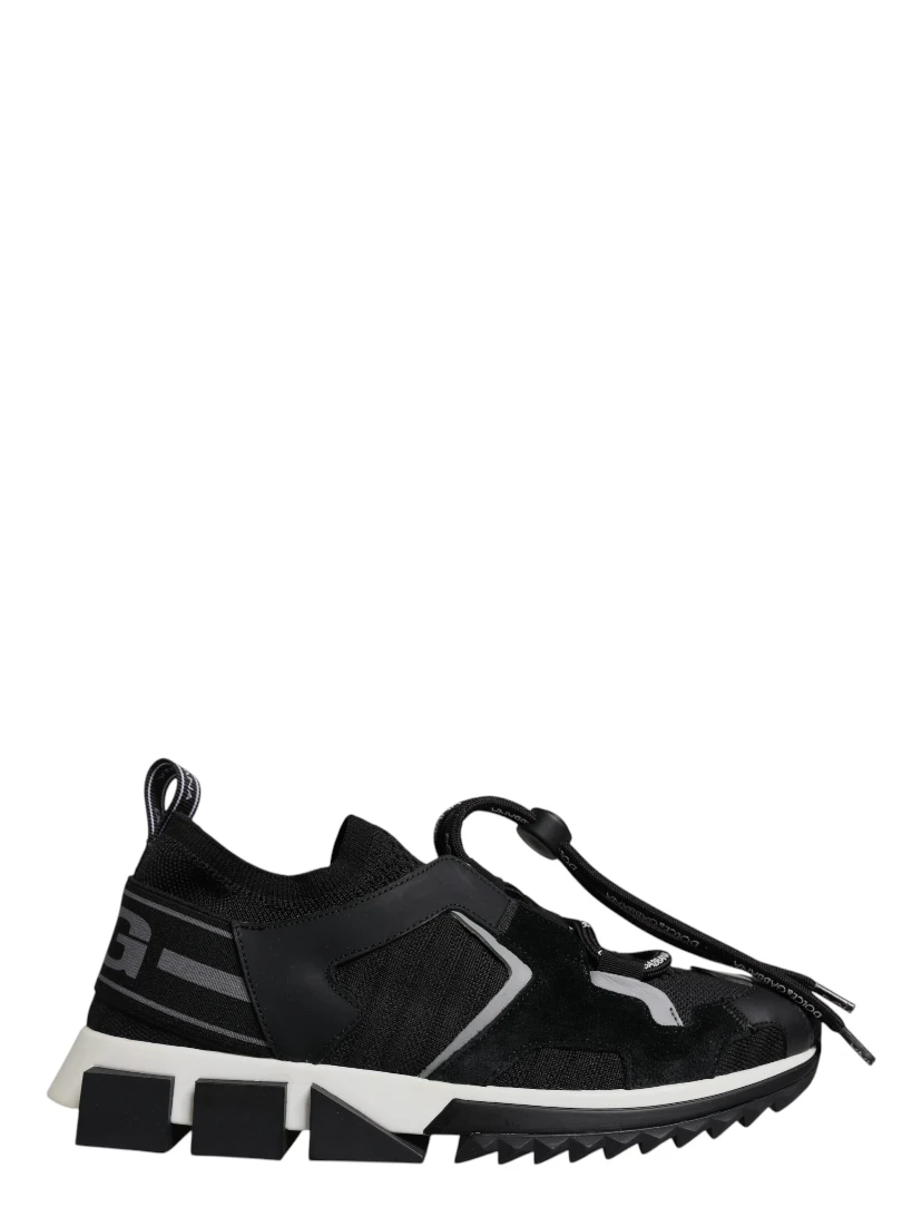 Black Mesh Sorrento Trekking Sneakers Shoes