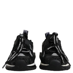 Black Mesh Sorrento Trekking Sneakers Shoes